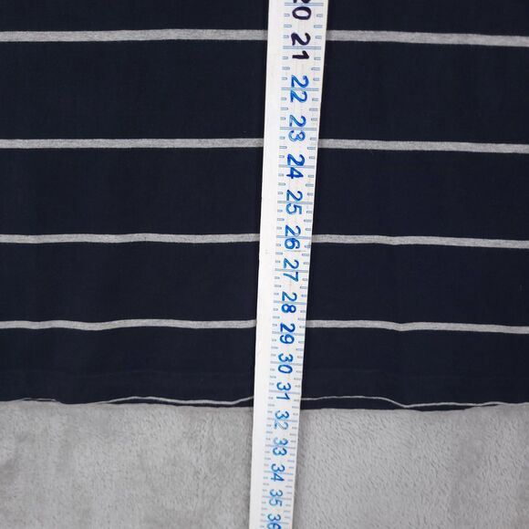 Vintage Chaps Ralph Lauren Size L Striped Rugby Polo Shirt Long Sleeves Cotton - Picture 6 of 16